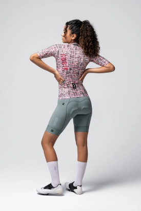 MAJICA BICIKLISTIČKA KRATKI RUKAVI CX SOLID UNISEX CERISE LOOM GOBIK