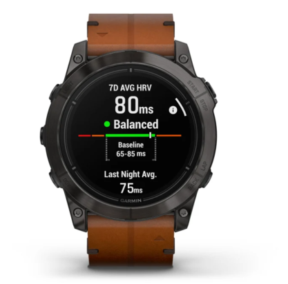 SAT Epix™ Pro (Gen 2) – SAPPHIRE EDITION 51mm SIVI/SMEĐI KOŽNI REMEN GARMIN