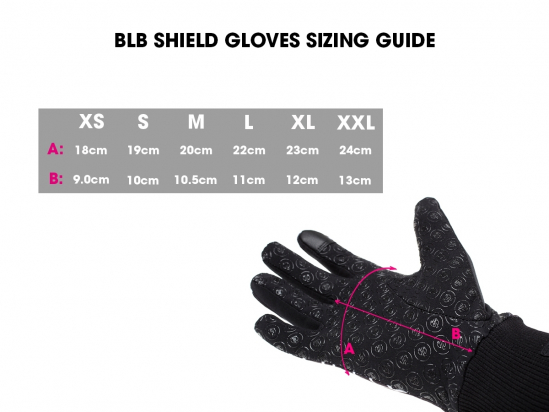 GLOVES SHIELD POLKADOT BLB