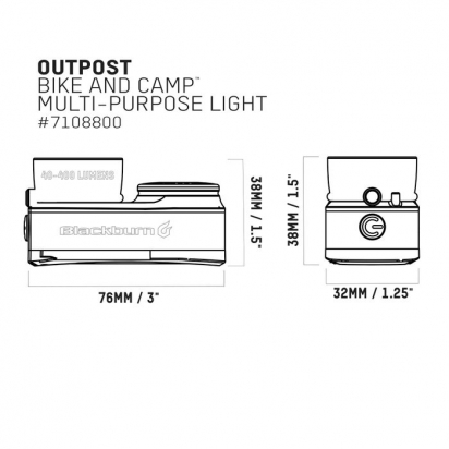 OUTPOST BIKE AND CAMP LIGHT BLACKBURN