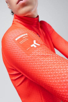 CYCLING JERSEY LONG SLEEVES HYDER MAN VERMILION GOBIK