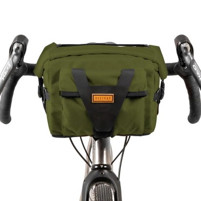 HANDLEBAR BAG BAR PACK OLIVE RESTRAP