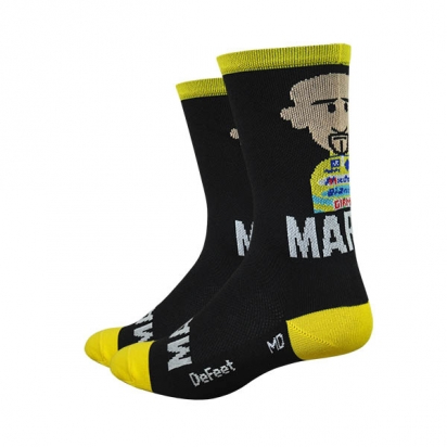 SOCKS ART MARCO BLACK/YELLOW DEFEET