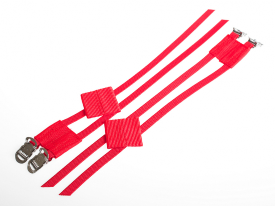 DOUBLE NYLON STRAPS RED BLB