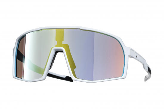 SUNGLASSES VISION GOLD LENS MATT WHITE APPROVED