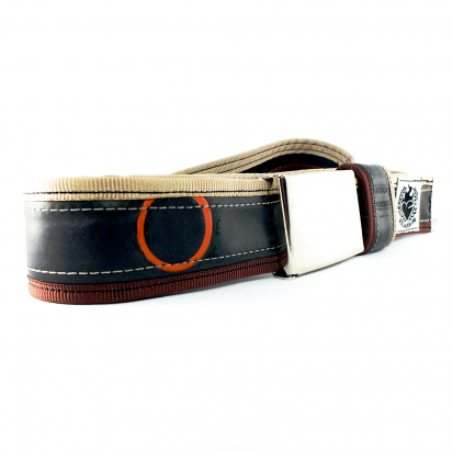 BELT TUBE LIGHT BROWN/DARK BROWN FELVARROM