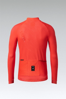 CYCLING JERSEY LONG SLEEVES HYDER MAN VERMILION GOBIK