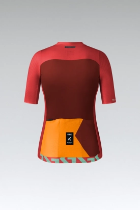 CYCLING JERSEY SHORT SLEEVES ATTITUDE 2.0 WOMAN BARBERRY GOBIK