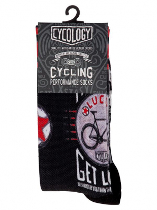 SOCKS TRAIN HARD GET LUCKY CYCOLOGY