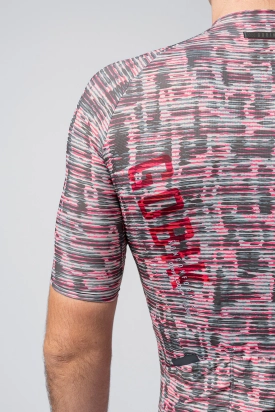 MAJICA BICIKLISTIČKA KRATKI RUKAVI CX SOLID UNISEX CERISE LOOM GOBIK