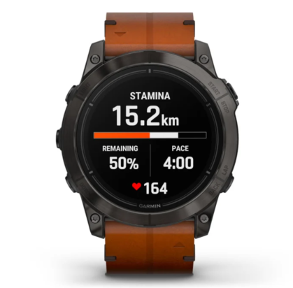 SAT Epix™ Pro (Gen 2) – SAPPHIRE EDITION 51mm SIVI/SMEĐI KOŽNI REMEN GARMIN