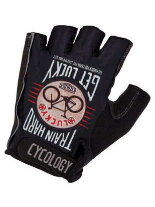 CYCLING GLOVES TRAIN HARD GET LUCKY CYCOLOGY