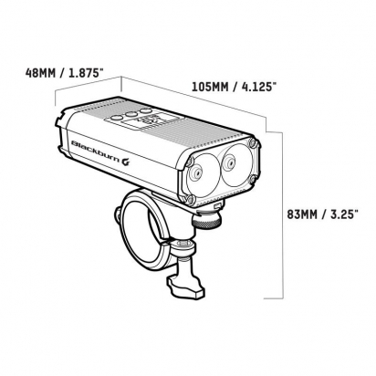 COUNTDOWN 1600 FRONT LIGHT BLACKBURN