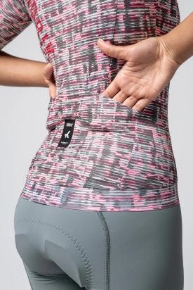 MAJICA BICIKLISTIČKA KRATKI RUKAVI CX SOLID UNISEX CERISE LOOM GOBIK