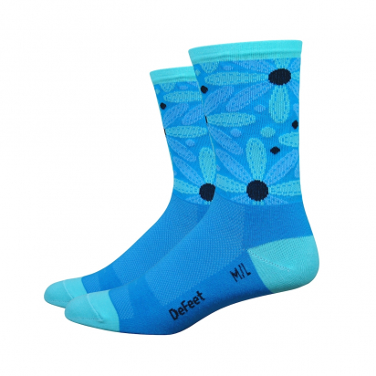 SOCKS ART STITCH DAISY BLUE DEFEET