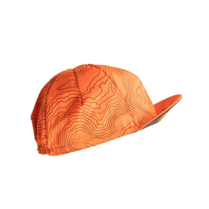 CYCLING CAP YORKSHIRE CONTOURS ORANGE RESTRAP