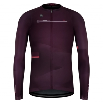 CYCLING JERSEY LONG SLEEVES CX PRO UNISEX PRUNE GOBIK