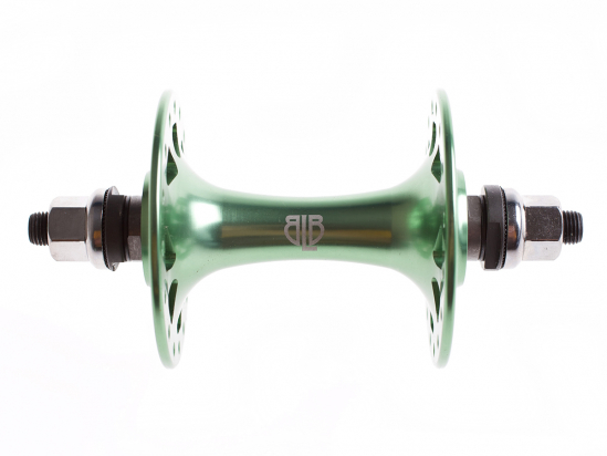 TRACK FRONT HUB GREEN 32H BLB