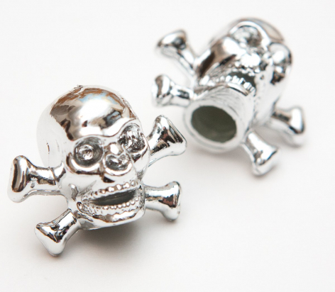 VALVE CAP SKULL&BONES CONTEC