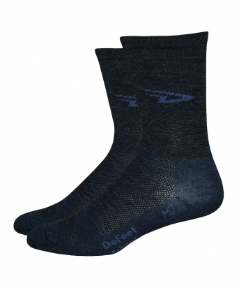 SOCKS WOOLEATOR D-LOGO BLACK DEFEET