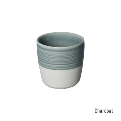 CAPPUCINO ŠALICA 200ml DALE HARRIS CRACKLE GLAZE CHARCOAL LOVERAMICS