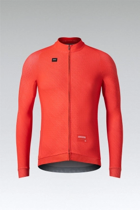 CYCLING JERSEY LONG SLEEVES HYDER MAN VERMILION GOBIK