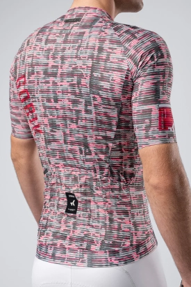MAJICA BICIKLISTIČKA KRATKI RUKAVI CX SOLID UNISEX CERISE LOOM GOBIK
