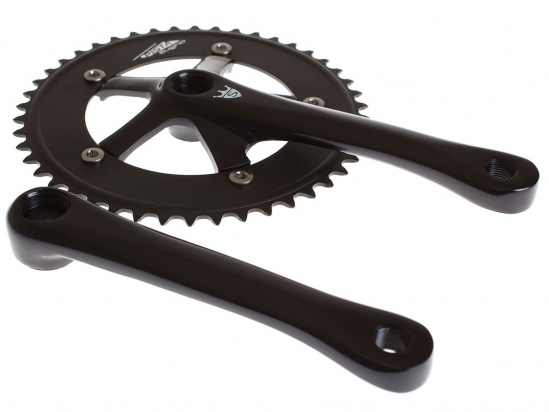 CRANKSET PISTA BLACK 44T - 170mm SUGINO