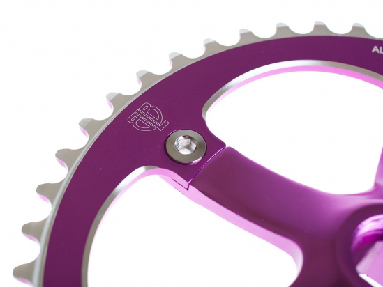 CRANKSET TRACK 46T-165mm PURPLE BLB