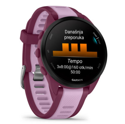 SAT Forerunner® 165 MUSIC LJUBIČASTA GARMIN