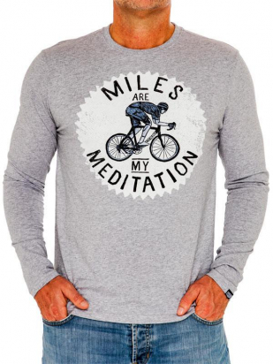 SHIRT LS MEDITATION GREY CYCOLOGY