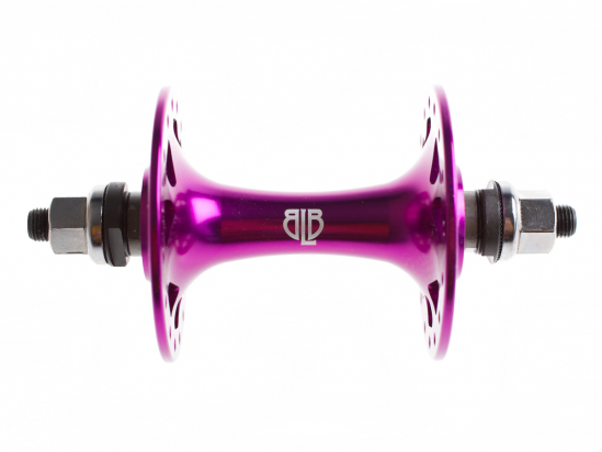 TRACK FRONT HUB PURPLE 32H BLB