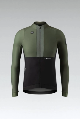 CYCLING JERSEY LONG SLEEVES HYDER BLEND MAN IVY GOBIK