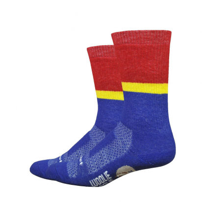 SOCKS WOOLIE BOOLIE COMP BLUE/RED DEFEET