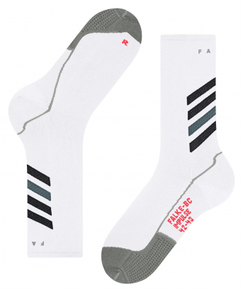 SOCKS IMPULSE VELOCITY WHITE/BLACK FALKE