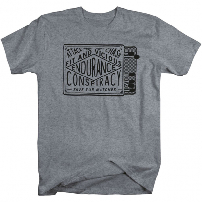 T-SHIRT SAVE MATCHES GREY ENDURANCE CONSPIRACY