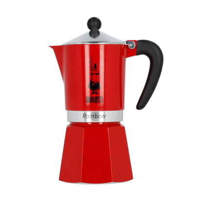 MOKA RAINBOW 6 CUPS RED BIALETTI