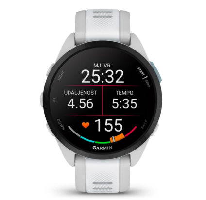 SAT Forerunner® 165 MUSIC BIJELO/SIVI GARMIN