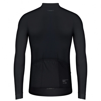 CYCLING JERSEY LONG SLEEVES PACER UNISEX JET BLACK GOBIK