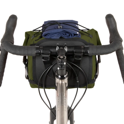 HANDLEBAR BAG BAR PACK OLIVE RESTRAP