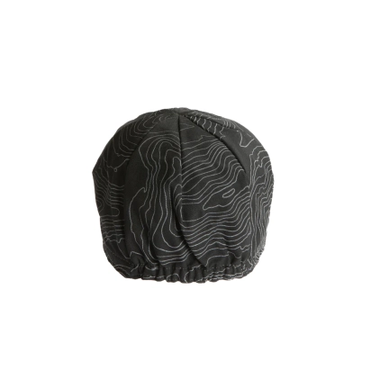 CYCLING CAP YORKSHIRE CONTOURS BLACK RESTRAP