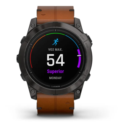 SAT Epix™ Pro (Gen 2) – SAPPHIRE EDITION 51mm SIVI/SMEĐI KOŽNI REMEN GARMIN