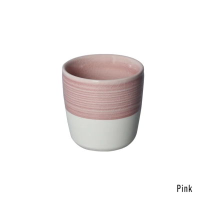 CAPPUCINO CUP 200ml DALE HARRIS CRACKLE GLAZE PINK LOVERAMICS