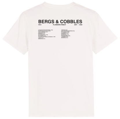 T-SHIRT BERGS COBBLES FLANDERS UNISEX OFFWHITE COIS CC