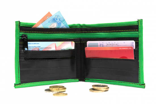 WALLET TUBE GREEN FELVARROM