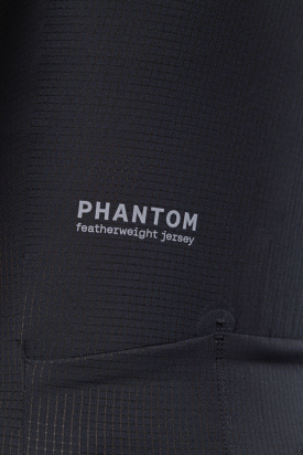 CYCLING JERSEY SHORT SLEEVES PHANTOM UNISEX JET BLACK GOBIK