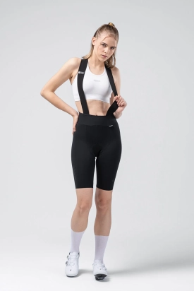 BIB SHORTS X WOMAN K9 BLACK GOBIK