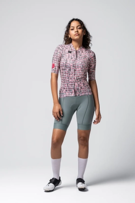 MAJICA BICIKLISTIČKA KRATKI RUKAVI CX SOLID UNISEX CERISE LOOM GOBIK