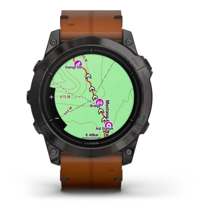 SAT Epix™ Pro (Gen 2) – SAPPHIRE EDITION 51mm SIVI/SMEĐI KOŽNI REMEN GARMIN