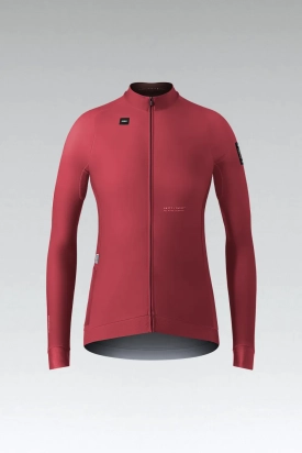 CYCLING JERSEY LONG SLEEVES HYDER WOMAN AMARANTH GOBIK